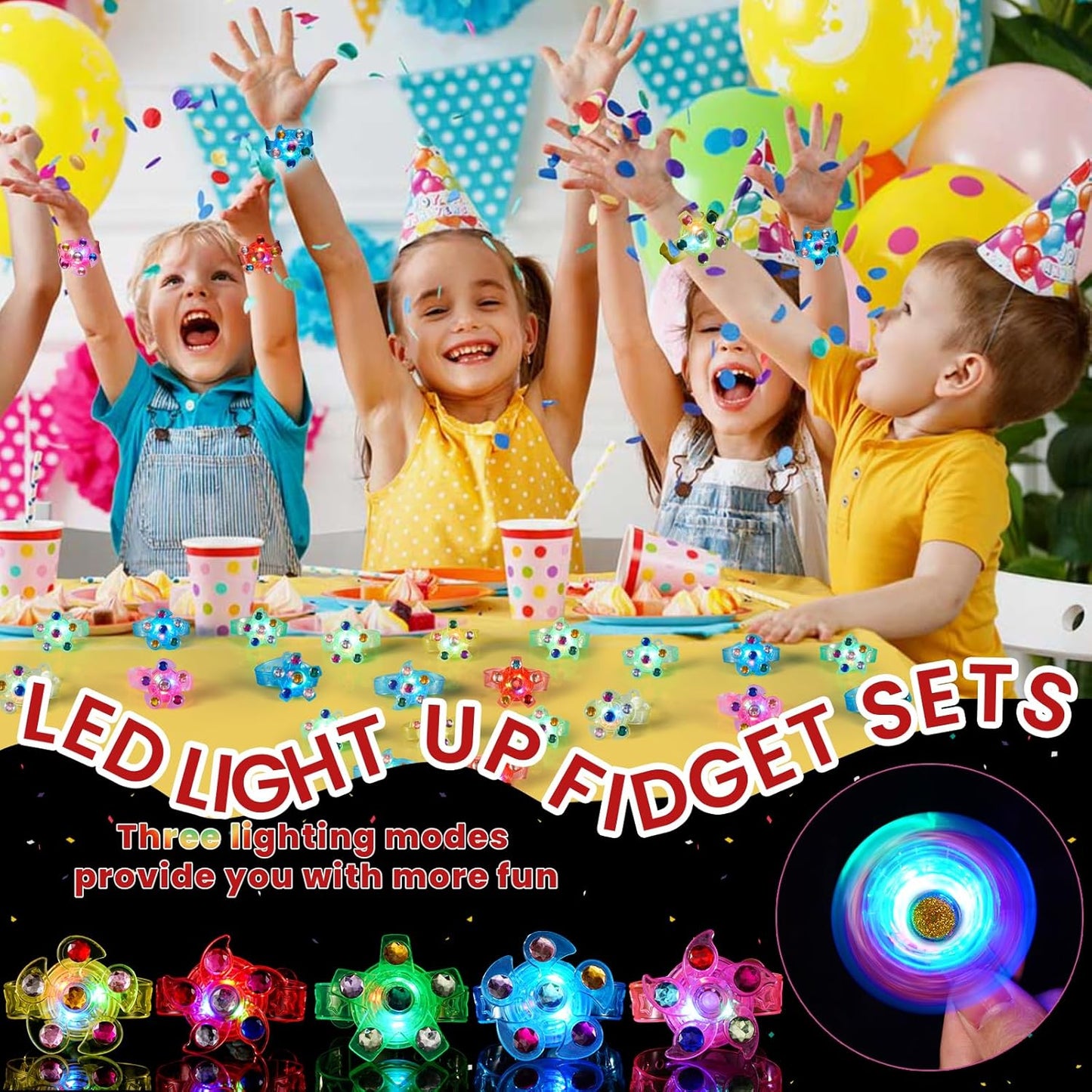 Mikulala LED Light Up Toys Bracelet 24 Pack