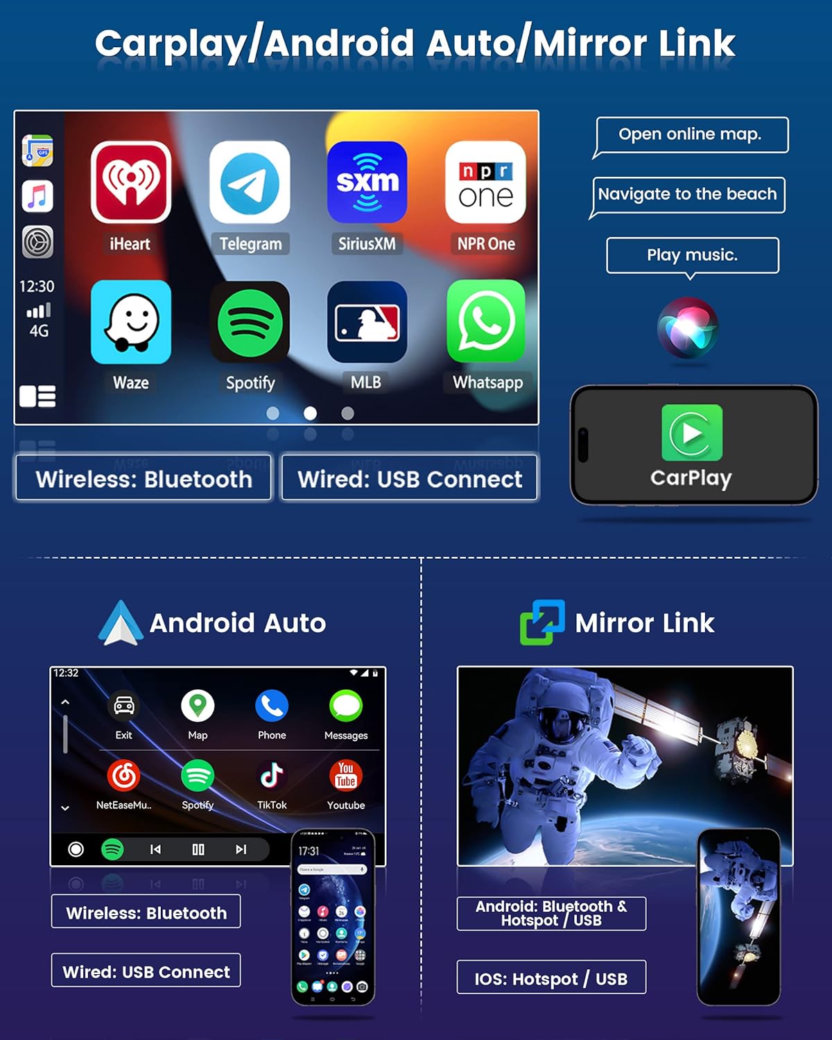 [2G+32G] Android 13 Car Stereo Nissan Altima