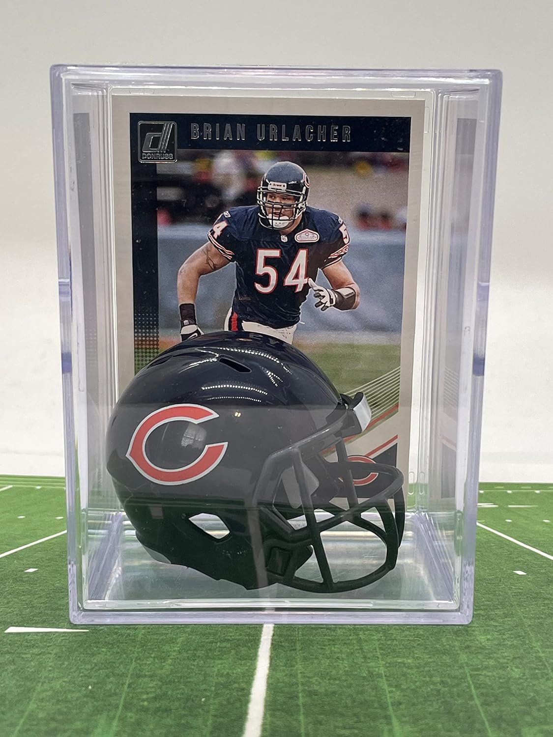 Chicago NFL Helmet Shadowbox w/Urlacher Card