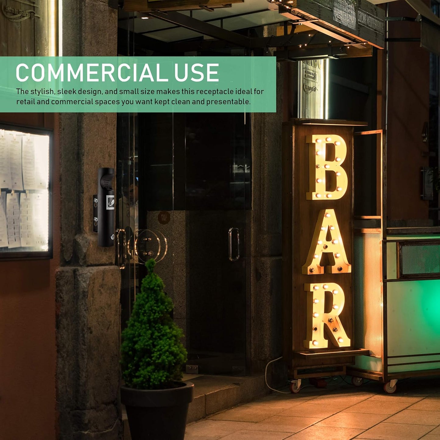 ELITRA Wall Mounted Cigarette Receptacle