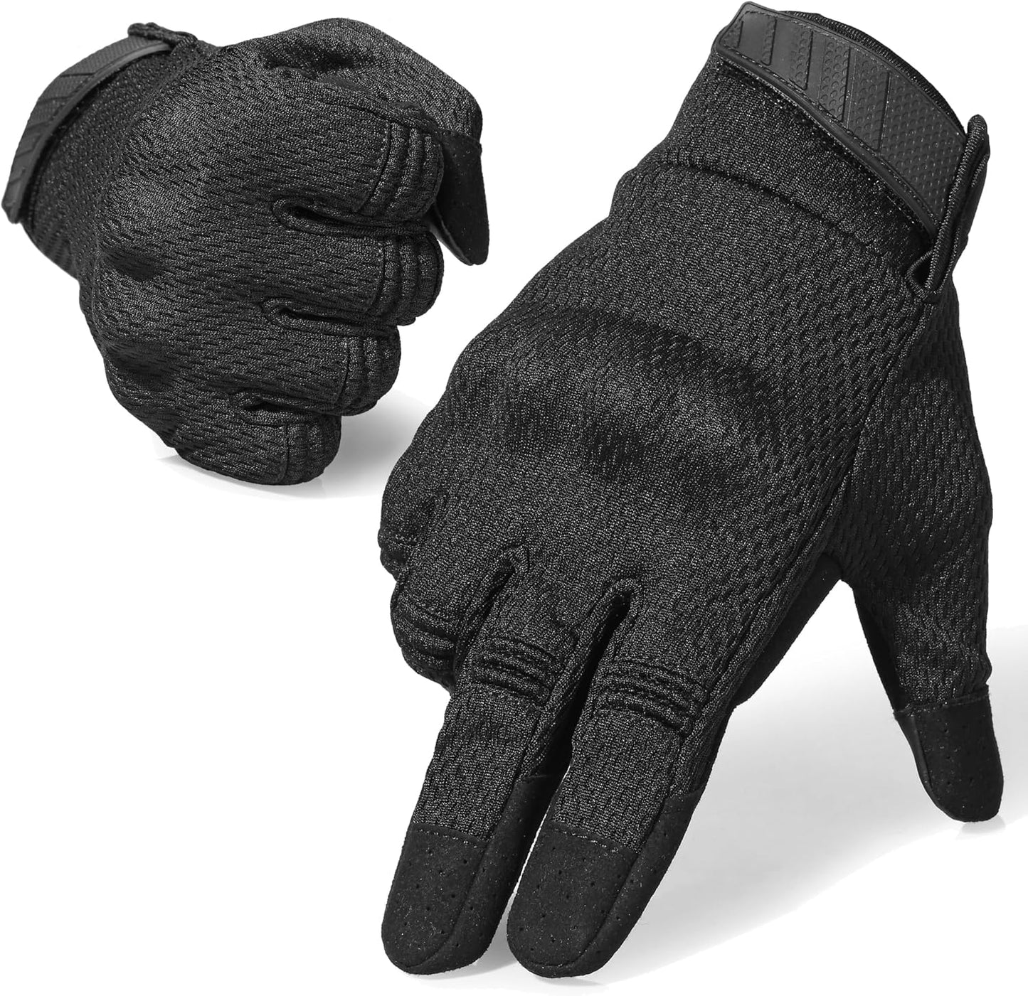 AXBXCX Tactical Gloves for Men - Breathable, Flexible, Durable, Touchscreen Capable & Perfect for Summer Outdoor Activities! GREEN