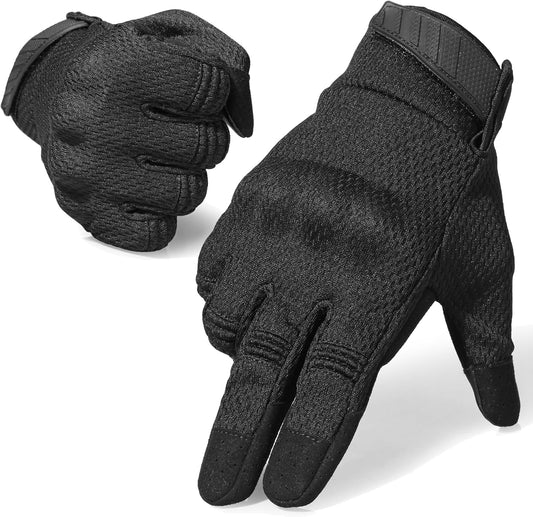 AXBXCX Tactical Gloves for Men - Breathable, Flexible, Durable, Touchscreen Capable & Perfect for Summer Outdoor Activities! GREEN