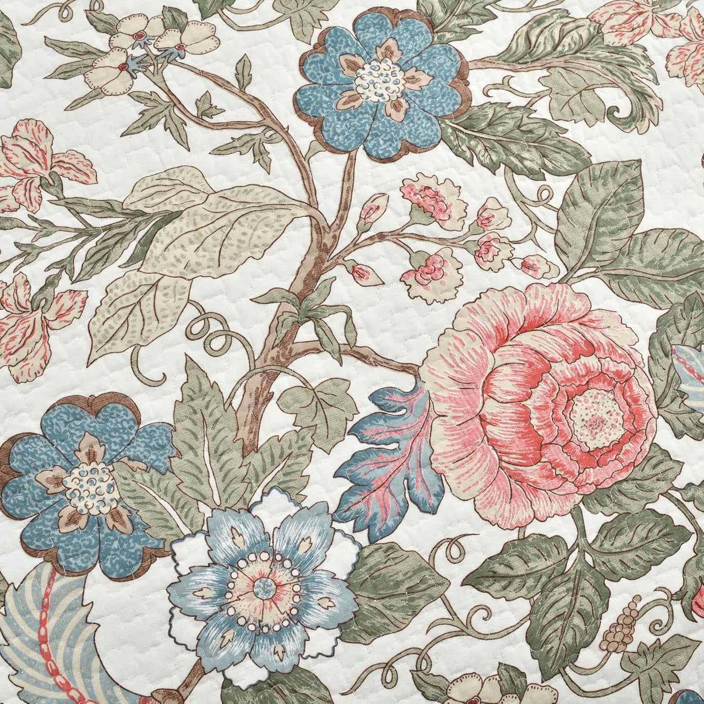 Lush Decor Reyna, Cotton, Green & Blue, King