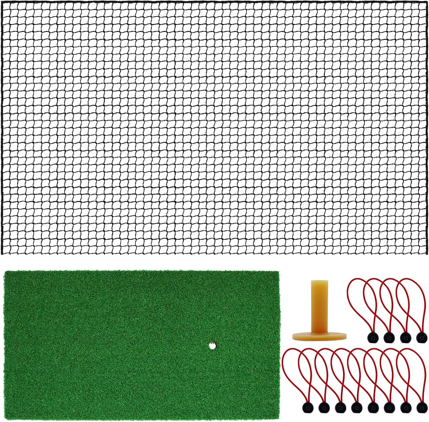 Golf Net,10Ft,15Ft,20Ft,25Ft,30Ft Versatile Golf Practice Net with Mat for Backyard, Garage and Indoor Use-Your Ultimate Golf Hitting Net for Swing Practice